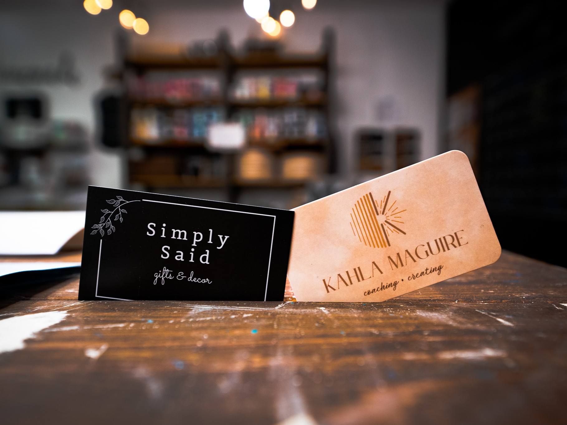 Brand identity and business card design for local businesses by C3 Productions, Raleigh, NC