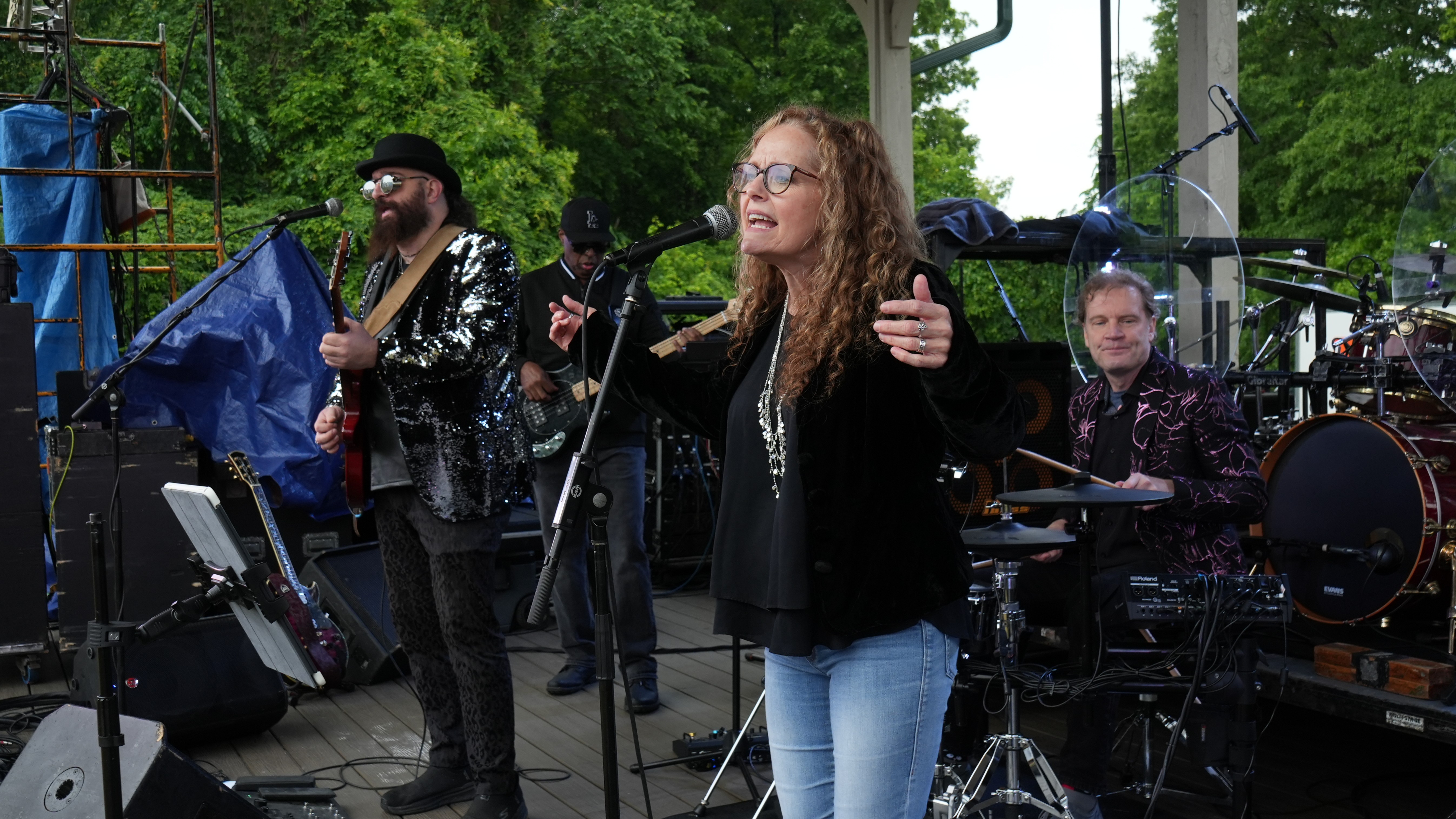 Event videography of a live band performing at an outdoor event in the Triangle, NC